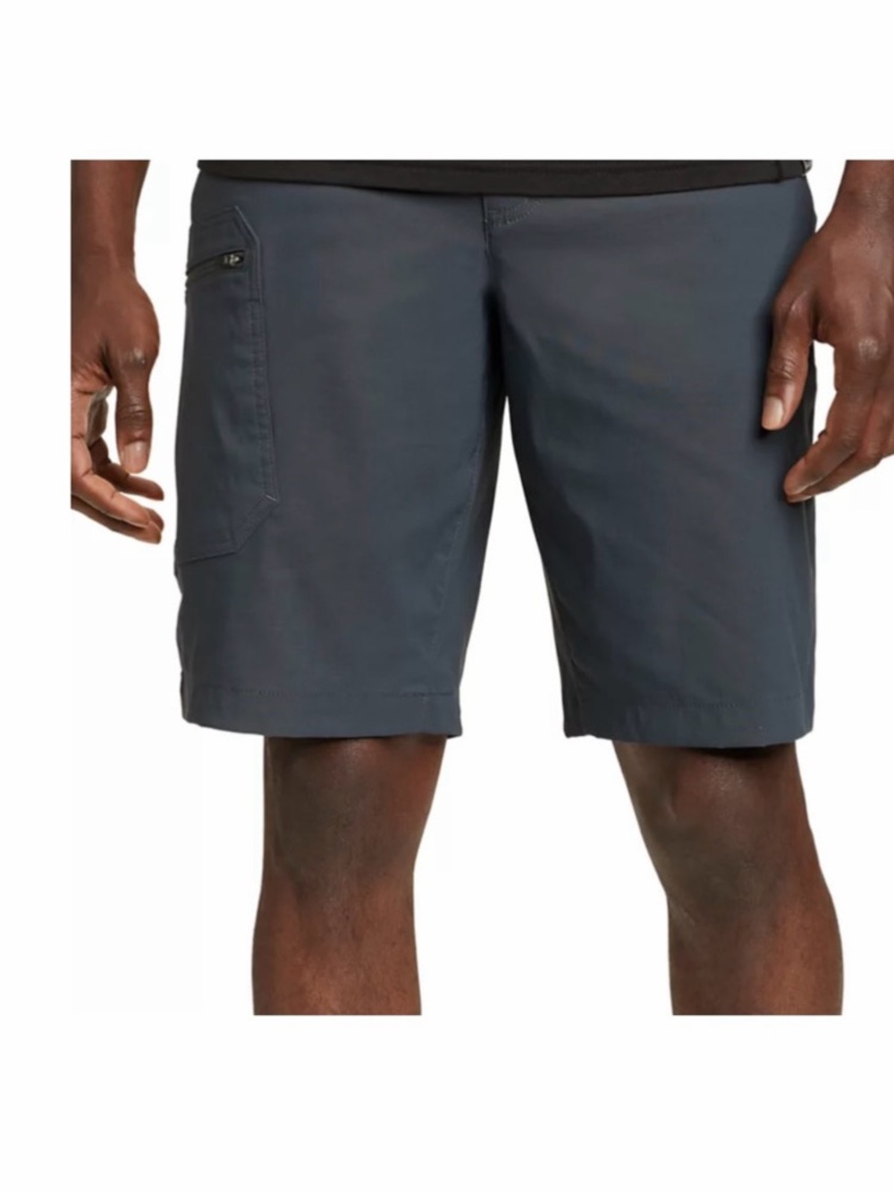 Eddie Bauer Men's Rainier Lightweight Gray Cargo/Hiking Shorts Size 42